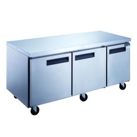 DUC72R  Commercial Under counter Refrigerator made by stainless steel (Voltage/Frequency: 110V/60Hz, Material: Stainless Steel)